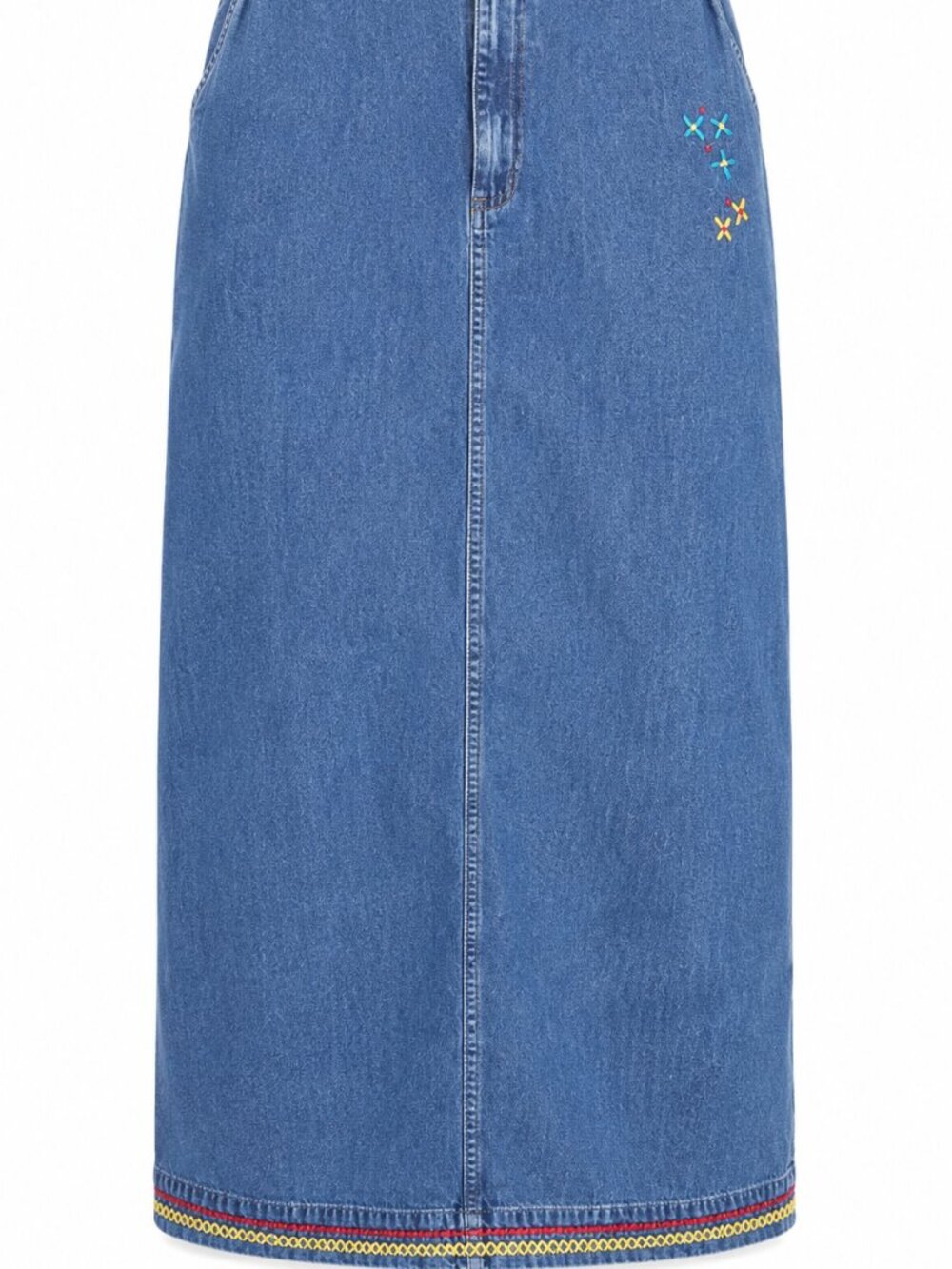 100% Cotton Winnie the Pooh Disney Store Denim Skirt Y2K 90s with Embroidery